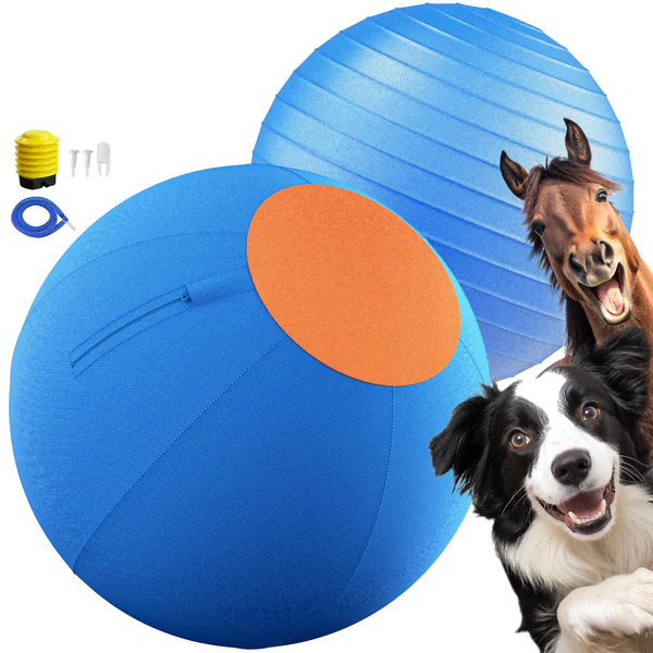 17.7" Heavy-Duty Herding Ball for Dogs Chew-Resistant Agility