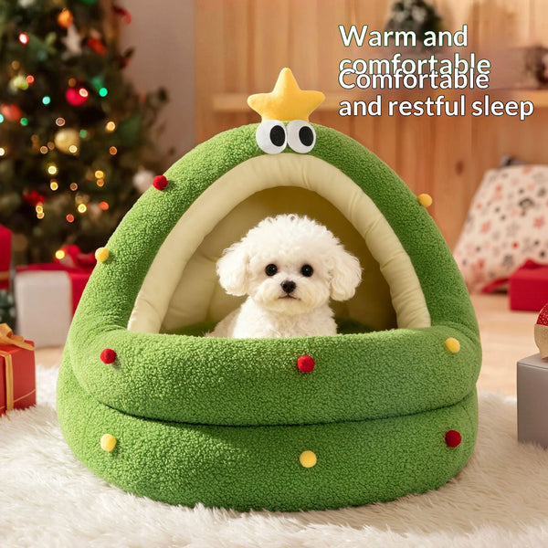 Secure-Feel Pet Nest Bed – All-Season Tent-Style Kennel