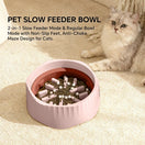 2-in-1 Switchable Slow Feeder Dog Bowl