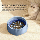 2-in-1 Switchable Slow Feeder Dog Bowl