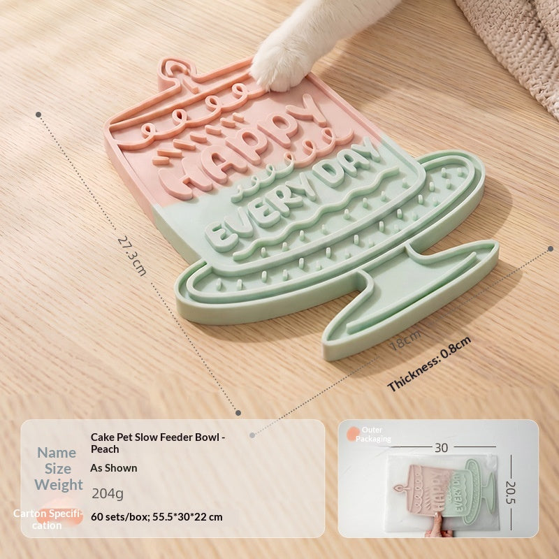 Silicone Lick Mat & Feeding Dish for Dogs & Cats