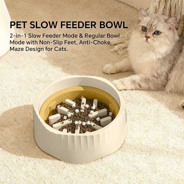 Dual-Mode Slow Feeder Bowl – Fast & Slow Switch