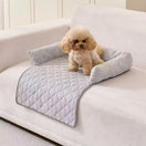 Sofa-Style Calming Dog Bed, Waterproof Suede Pet Sofa
