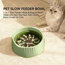 2-in-1 Switchable Slow Feeder Dog Bowl